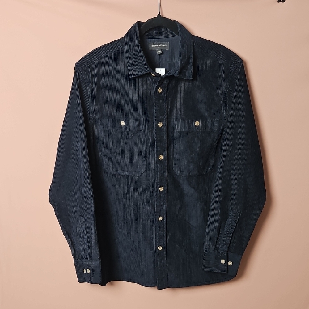 Banana Republic Dark Blue Corduroy Shirt Jacket